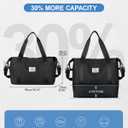 Travel Duffel Bag, Sports Tote Gym Bag, Shoulder Weekender Overnight Bag for Women