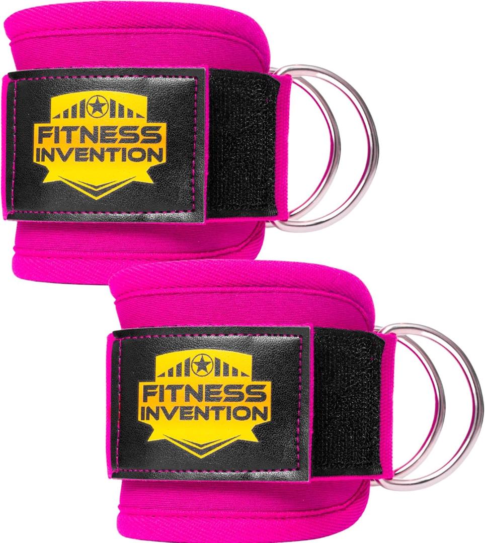 2 x Ankle Straps for Cable Machines (Pair)  Adjustable Padded Ankle Cuffs for Glute & Leg Workouts  Kickbacks, Leg Extensions, Hip Abductors & Lower Body Exercises (Pink) 2 x Ankle Straps for Cable Machines (Pair)  Adjustable Padded Ankle Cuffs for Glute & Leg Workouts  Kickbacks, Leg Extensions, Hip Abductors & Lower Body Exercises (Pink)