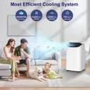 Inverter 16000BTU Portable Air Conditioners with Remote, Free Stand Cooling Portable AC Unit for Room up to 800 sq.ft, with Dehumidifier & Fan, Dual Hose, Quiet Sleep Mode(42dB), Windows Kit