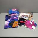 Beauty or Beats Gender Reveal Decorations Red and Blue Backdrop Table Cloth Banner Cake Toppers Balloons for He or She 80s 90s Retro Disco Hip Hop Music Themed Boy or Girl Baby Shower Supplies