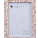 Handicrafts Home 5x7 Picture Frame Mother of Pearl Collection, Handcrafted Photo Frame, Small Picture Frame for Living Room, Wall Decor, Office Desk Decor, Vintage Picture Frames, Gift for her, Thanksgiving gift for friends & Family