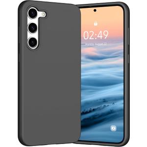 Galaxy S23 5G Case, Silicone case for Samsung s23 Soft Silicone Gel Rubber Bumper Slim Shockproof Protective Galaxy s23 Soft Rubber case 2023, Black