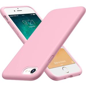 CellEver Heavy-Duty Silicone Case for iPhone SE 2022 (3rd Gen)/iPhone SE 2020 (2nd Gen)/iPhone 8/7 - Military Drop Protection, Elevated Screen & Camera Protection, Scratch-Free Interior, Pink