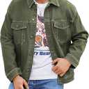 Bindefon Denim Jackets for Men Trucker Jean Jacket Unlined Coats Spring Fall Outfits, XS
