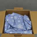 Twin Christmas Blue Snowflakes Sheet Set - Holiday Xmas Pattern Bedding Set - Deep Pockets - Snug Fit - 3 Piece - Wrinkle Free - Cooling Festive Winter - Holiday Sheets for Women, Men, Kids & Teens