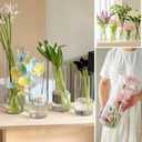 3 Clear Acrylic Cylinder Vase for Centerpieces, Tall Cylinder Plastic Hurricane Vases, Large Unbreakable Flower Vases for Wedding Bouquet (D 4.8", D 6" X H 15.8" +D 4" X H 12") 3 Different Sizes