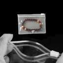 100 Self Seal PVC Pack Zipper Lock Bags,Clear Jewelry Anti Oxidation Bag Clarity Tarnish Prevention,Small Sealed Bag,Resealable packaging or Storage of Jewelry, Earrings and Rings (10.5x7.5cm/4x3inch)