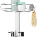 simplehuman 8' Tension Pole Shower Caddy, Stainless Steel and Anodized Aluminum