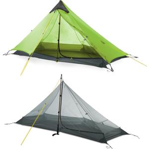 LANSHAN Ultralight Tent 3-Season Backpacking Tent for 1-Person or 2-Person Camping, Trekking, Kayaking, Climbing, Hiking