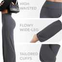 POSHDIVAH Women's Creamluxe Elastic Bottoms Straight Leg Sweatpants High Waisted Yoga Athletic Joggers with Pockets (Gray, M)