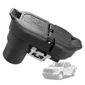 Trailer Brake Harness Towing FU5Z-14489-A，7-Pin Round / 4-Pin Flat Plug Connector for 2015-2023 Ford, Rear Bumper Trailer Tow Hitch Wire Harness Socket Plug