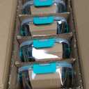 VERONES 10Pack Glass Meal Prep Containers, Airtight Glass Lunch Containers,Stackable Glass Food Storage Containers Set with Lids,Exclusive of BPA, for Microwave,Oven, Freezer&Dishwasher Friendly,Green