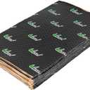 Uxcell 17pcs 80mil 18sqft Car Sound Deadener Heat Insulation Mat Butyl Pad Damping Self Adhesive Deadening Material Door Roof Floor Sound Barrier Black