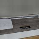 SUPERJARE Bakers Rack with Power Outlets, Microwave Stand, 31.5 X 16.5 Inch Larger Desktop, Kitchen Storage Rack with Adjustable Middle Shelf, 6 S-Shaped Hooks, Coffee Bar Stand, Grey (Charcoal Gray)