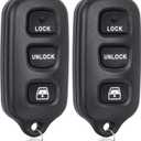 Key Fob Keyless Entry Remote Control Compatible with Toyota 1999-2009 4Runner/2001-2007 Sequoia Car Key Replacement for HYQ12BBX HYQ12BAN, 2-Pack