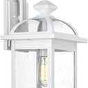 Darkaway Outdoor Lights Fixtures Wall Mount, Large 22inch Outdoor Wall Sconce Lights with Seeded Glass Waterproof Outside Exterior Lights Fixture for House Front Porch Patio Large, White