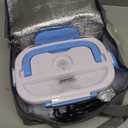 FVW Electric Lunch Box Food Warmer 2 in 1, Portable Food Heater for Car and Home - Leak proof, Lunch Heating Microwave for Truckers with Removable Stainless Steel Container 1.5 L, 110V/12V