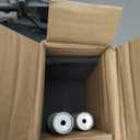 72-144 Inches Curtain Rods for Window, Vimayta 1 Inch Diameter Drapery Rod with Resin Finials, Ideal Adjustable Heavy Duty Single Curtains Rod for Bedroom, Living Room Decoration, White Wood Grain