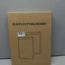 Cutting Board for Kitchen, Stainless Steel Cutting Board Double Sided, 304 Stainless Steel and Wheat Straw PP, Food-Grade, Scratch-resistant, Large Size 17.112.4"