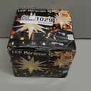 Kingdder 4 Pieces Moravian Star Light LED 3D Star Hanging Light Powered by Battery with Timer Function White Porch Lantern Holiday Decor for Indoor Outdoor Christmas Tree Balcony Courtyard (12 Inch)