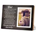 Itsoly Memorial Gifts for Loss of Loved Father, Loss of Dad Memorial Picture Frame, Condolence Bereavement Gifts Father, in Memory of Dad Grief Gift, Sympathy Gift, Memorial Dad12P028