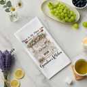 Rustic Rose Floral Grandma Kitchen Towels, Grandma Grandmother Birthday Gifts from Grandkids, Vintage Cottagecore Grandmother Decorative Dish Tea Hand Towels for Kitchen, 16x24 Inch