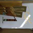 Gold Mirrored Acrylic Wedding Table Numbers 1-20 Set, Self-Standing Modern Arched Signs for Reception Seating, Anniversary & Bridal Shower, Elegant Wedding Decor (5x7 Inches)