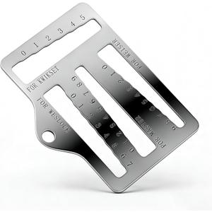 Universal Key Gauge Tool for Kwikset, Weiser, Weslock Locks,Master Key Decoder & Lock Pick Alignment,Professional Locksmith Measuring Tool,1-Pack