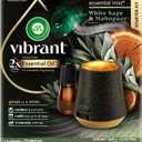 AIR WICK Essential Mist - Starter Kit White Sage & Mahogany, Air Freshener, Essential Oils (starter kit (Pack of 1 Refill))