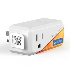 GreenSun Matter Smart Plug Outlet, Smart Socket with Alexa Google Home Remote Control, Voice Control and Timer Plug