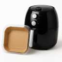 Air Fryer Paper Liners Square 100PCS  Non-Stick, Grease-Resistant, Food Grade Parchment Paper for Air Fryers, Ovens & Microwaves, Heat Resistant up to 450F