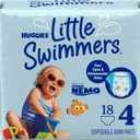 Huggies Little Swimmers Disposable Swimming Diapers, Size 4 (24-34 lbs), 18 Count