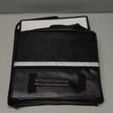 Upgraded 6400F Fireproof Document File Organizer Box, Fireproof Storage Filing Cabinet with Lock, Portable Office Safe Box for Hanging Letter/Legal Folder 16.1 x 12.9 x 11in (Black)