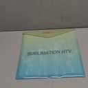 HTVRONT Clear HTV Vinyl for Sublimation, 19 Pack 12" X 12" Matte Sublimation Vinyl for Cotton Fabric, Wash Durable Clear Dye Sub HTV for Light-Colored T Shirts