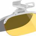 Day Night Polarized Sun Visor Extender for Car Trucks-Anti Glare UV Protection Clip On Shield, Shatterproof Optical Acrylic Heat Reducer Universal Adhesive-Free Sun Visor for Car Windshield (large-size)