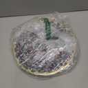 Christmas Paper Plates, 50-Count Disposable Christmas Dinner Plates, Scalloped Gold, Party Supplies