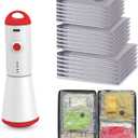 Travel Vacuum Storage Bags with Rechargeable USB Pump, 18 Pack Carry-On Size Compression Packing Bags for Luggage and Suitcase, Space Saver for Clothes and Clothing Travel