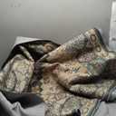 GENIMO Machine Washable 8x10 Area Rugs for Living Room, Non Slip Vintage Rugs, Low Pile Lightweight Chenille Print Rug for Bedroom, Dining Room, Home Office, Forest Green