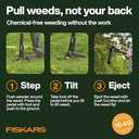 Weed Puller, Stand-Up Weed Puller Tool with Long Handle & 4-Claw Steel Head, 3-Sectioal Pole Design, Garden Hand Weeding Tool - Easily Remove Weeds Without Bending, Pulling,or Kneeling