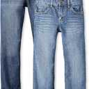 The Children's Place Boys' Straight Leg Jeans (18, Carbon Blue/Dark Jupiter 2-pack)