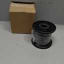 304 Stainless Steel Wire Rope Cable 3/32, Black Vinyl Coated - Outdoor Light Guide Wire for String Lights, Clotheslines - 1/16 Inch Overmolded to 3/32 Inch, 100ft