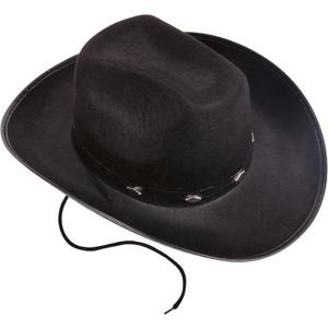Kangaroo -Cowboy Hat for Women & Men with Pull-on Closure, Costume Party Perfectly Fits as Adults Cowgirl (Black)