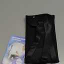 1 Pack Airplane Foot Hammock, No-Collapse Foot Hammock for Plane Travel, Thickened Bamboo Airplane Foot Rest, Adjustable Footrest for Office, Long Flight (Black Olive)