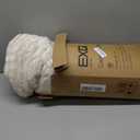 EXQ Home Fluffy Comforter Set Queen Size - Super Soft Faux Fur Stripe Jacquard Comforter 3 Pieces, Cream White Fleece Bedding Set, Winter Warm Bed Set,1 Comforter with 2 Pillowcases (07 Beige)