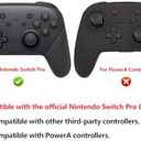 eXtremeRate Black Replacement 3D Joystick Thumbsticks, Analog Thumb Sticks with Cross Screwdriver for Nintendo Switch Pro Controller