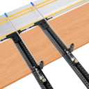 Track Saw Parallel Guide System with Micro-Adjustable Flip Stop & Zero Calibration  Repeatability for Rip Cuts, Compatible with Fes-tool, Ma-kita, Milw-aukee Track Rails