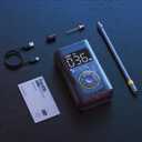 Fanttik X9 Pro Portable Tire Inflator for Compact Car, 1Min Jet-Inflate Electric Bike Pump with Digital Tire Pressure Gauge, 150PSI Air Compressor for Electric Bikes, Motorcycle, Ball, Mechanical Gray