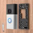 No-Drill Adhesive Video Doorbell Mount Compatible with Battery Doorbell (2024 Release), Door Mounting Holder Bracket Accessories for Apartments Office Houses (1 Pack)