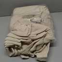 PHF 100% Cotton Muslin Blanket King Size 108" x 90", 4-Layer Lightweight and Breathable Blanket for Summer, Luxuriously Soft Gauze Bedding for Bed, Natural Minimalism Style, Ideal Gift, Oat Milk