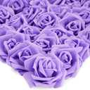 Juvale 100 Pack Purple Artificial Flowers - 3 Inches, Fake Carnations for Wedding, Bridal Shower & Valentine's Day Decorations, Arts, Wedding Decor, and Crafts